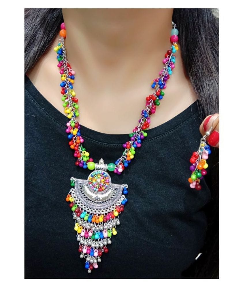 Pujvi Fashions Multicolor Boho Necklace set