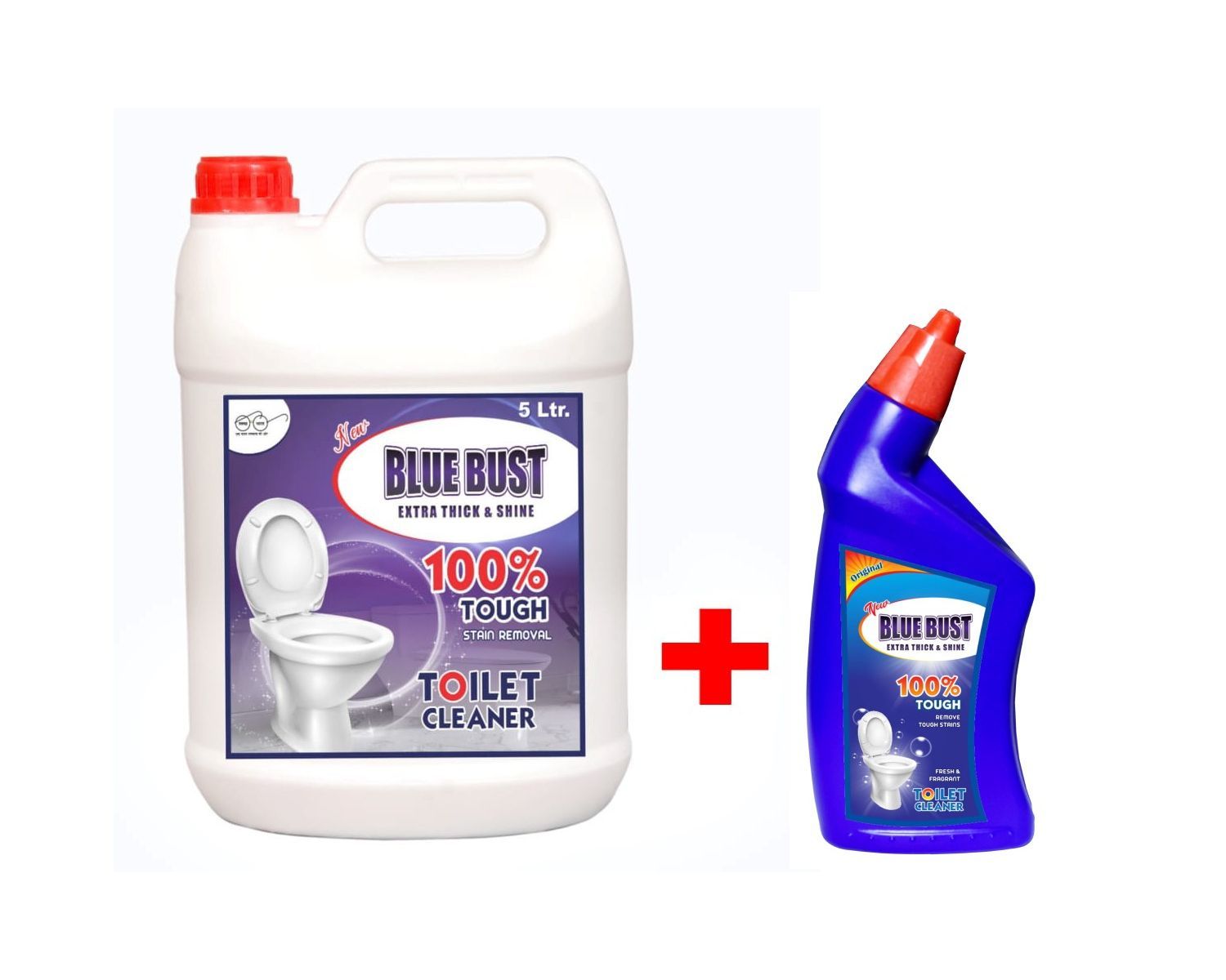 Bluebust Toilet cleaner Liquid 5ltr Can & 250ml Pack Free