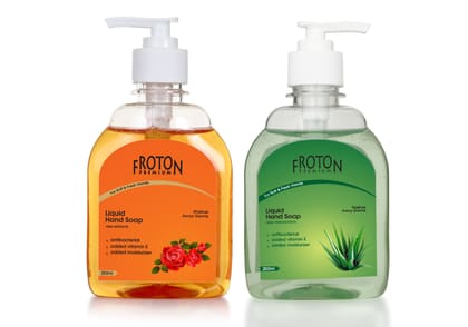 Froton Handwash Gel Aloevera & Rose 250ml Pack of 2