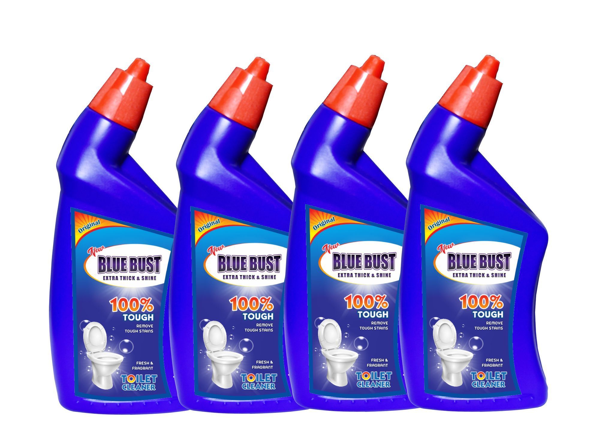 Bluebust Toilet cleaner Liquid 250ml Pack of 4