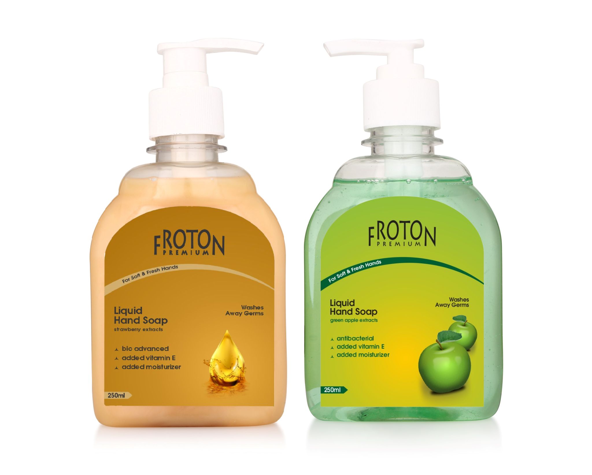 Froton Handwash Gold & Greenapple  250ml Pack of 2