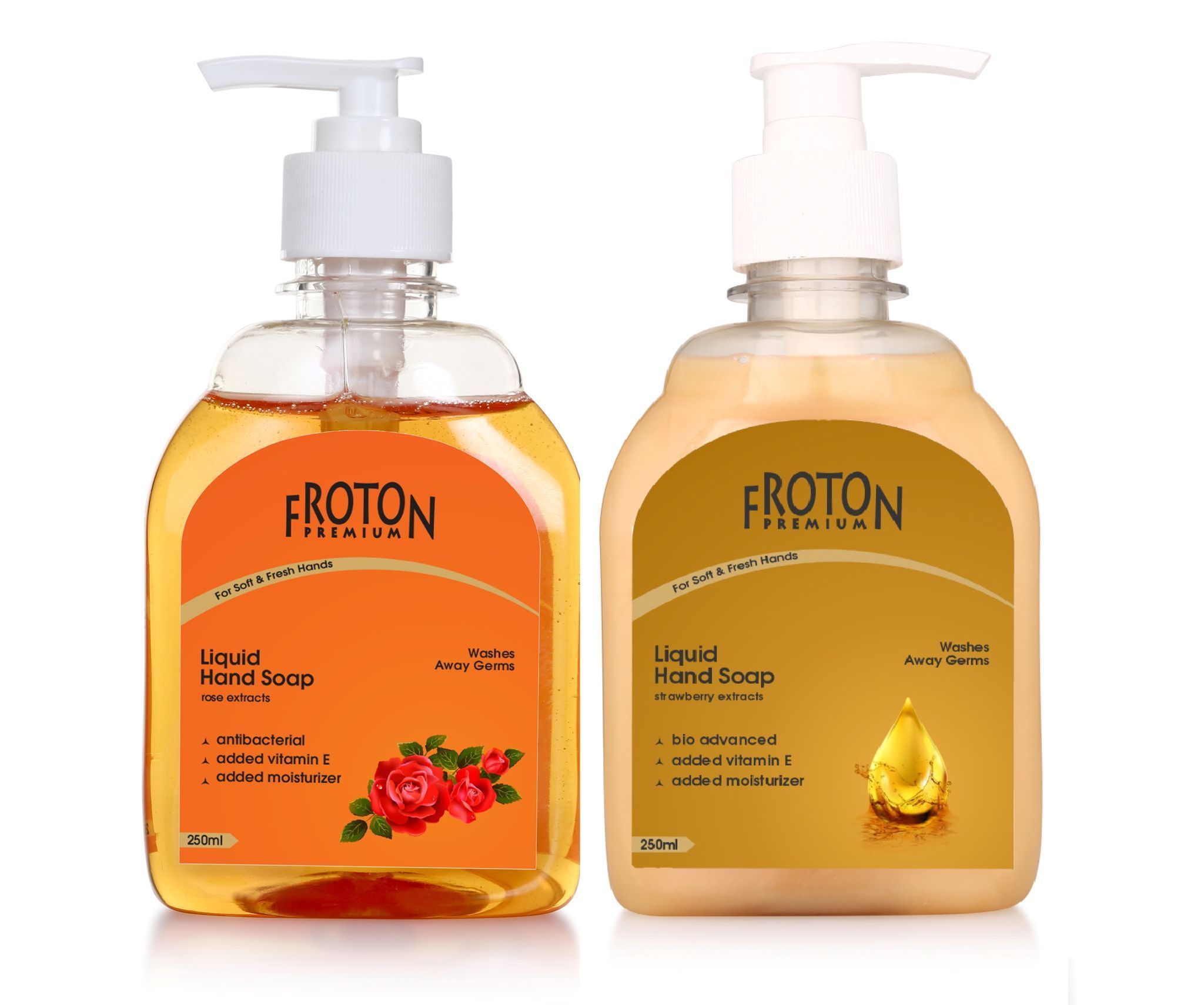 Froton Handwash Rose & Gold 250ml Pack of 2