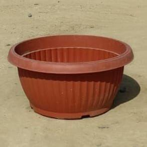 14 Inch Brown Bello Plastic Bowl