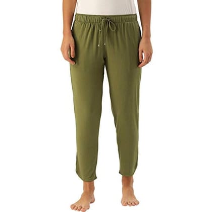 Enamor Women Relaxed Lounge Pants (PICKLE GREEN_M)