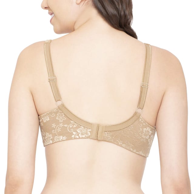 Enamor F135 Full Support Lace Bra High Coverage Non Padded