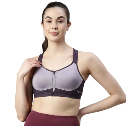 Enamor SB11 High Impact Sports Bra - Padded • Wirefree • Front Zipper