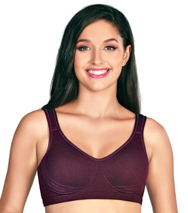 Enamor A142 Full Support Stretch Cotton Everyday Bra for Women - Non Padded Non Wired Full Coverage