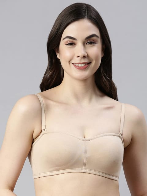 Buy Enamor A019 T-Shirt Cotton Bra - Non-Padded & Wirefree - Black