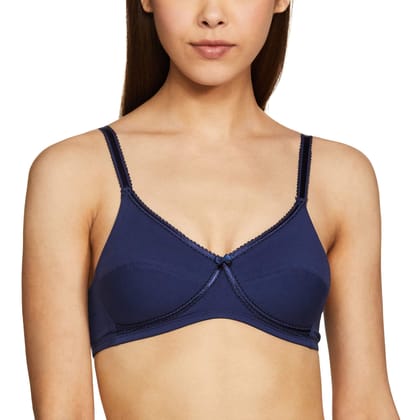 Enamor A056 Comfort X-Frame Lift Support Bra - Stretch Cotton Non-Padded Wirefree High Coverage