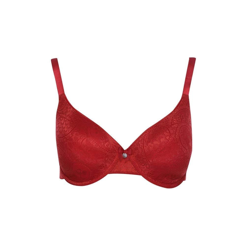 Womens Solid Padded Wired Full Coverage Bra