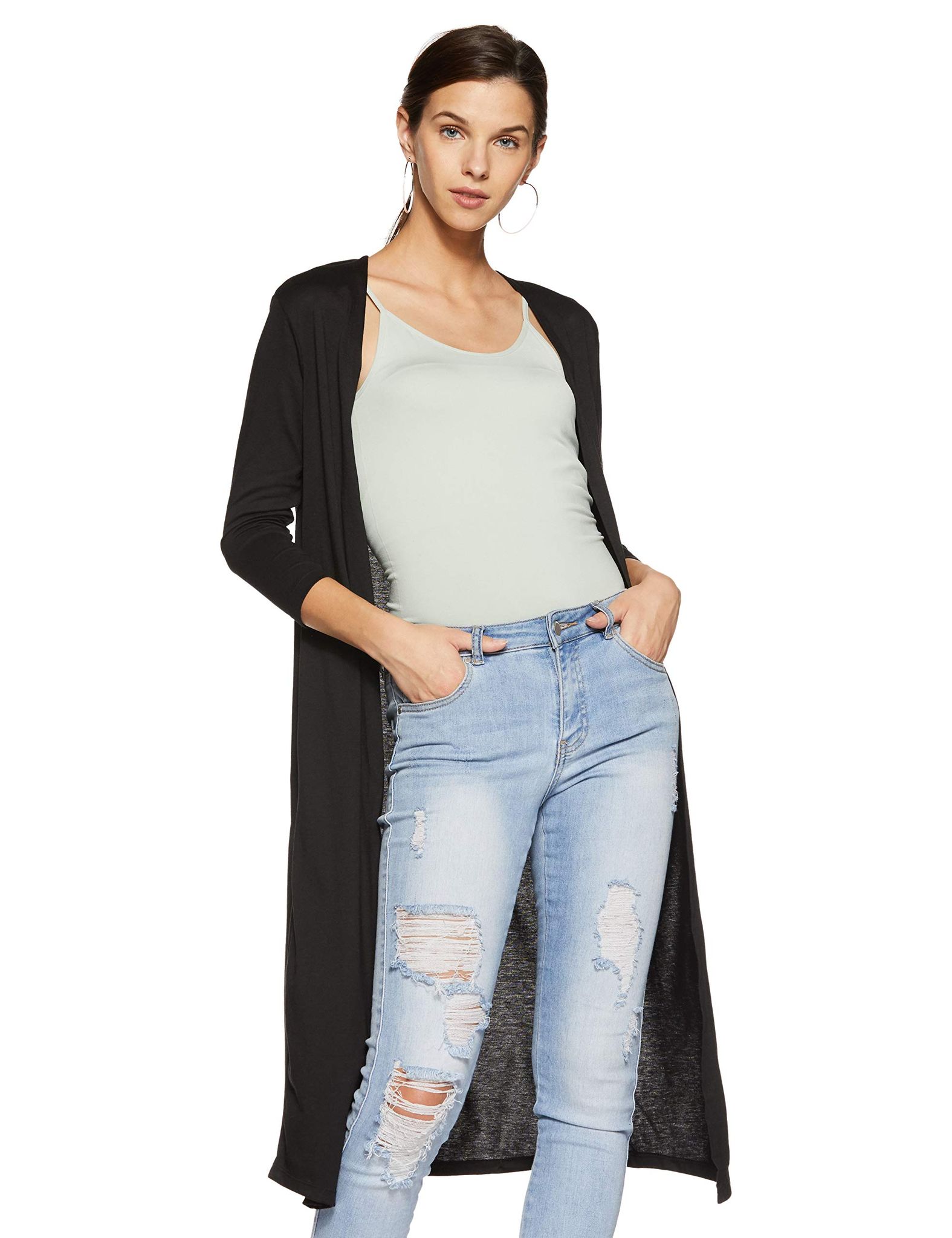 Enamor Athleisure E045 Women's Long Line Shrug