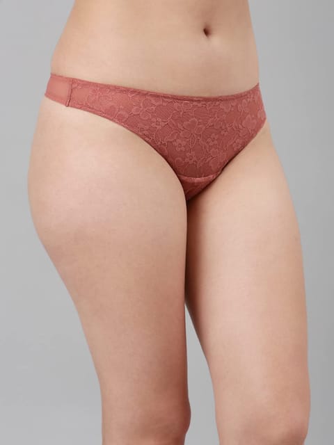 Enamor Women Nylon Thong Panties