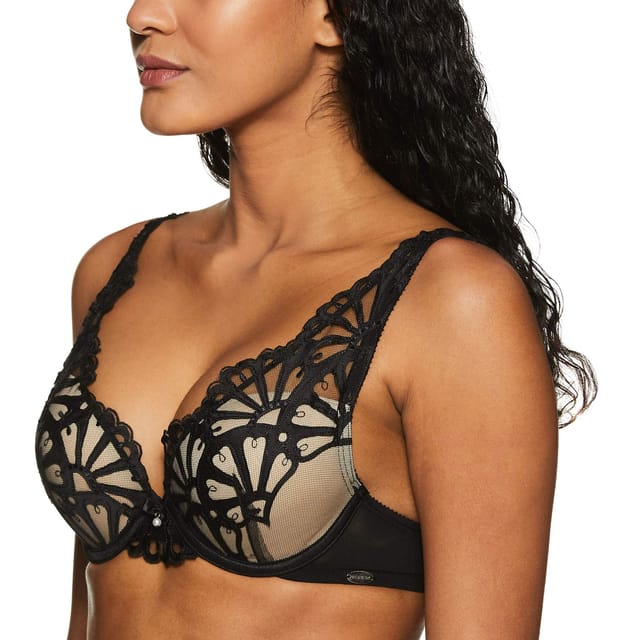 Womens Lace Padded Underwired Push Up Bra