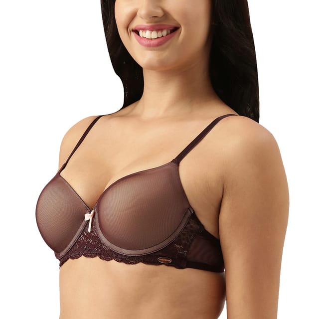 Enamor Women's Cotton Non Padded Wire Free Full Cup Molded Bra