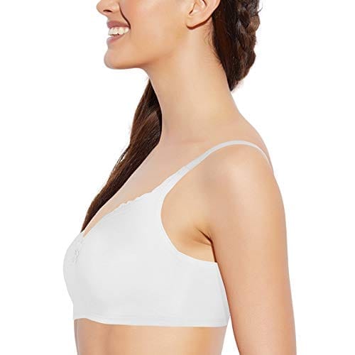 Enamor A017 Smoothening Wirefree Balconette T-Shirt Bra - Padded & High  Coverage White