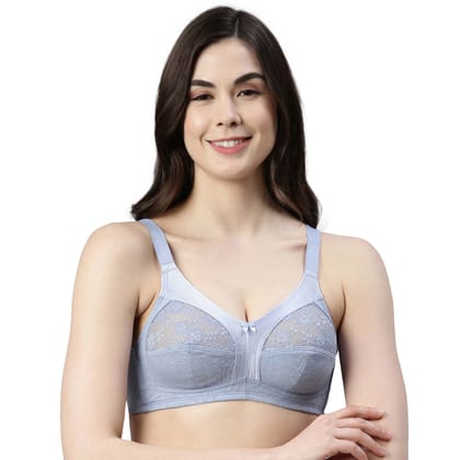 Enamor Super Contouring M-frame Full Support Fab-Cool Cotton Bra for Women- Full Coverage, Non Padded and Wirefree