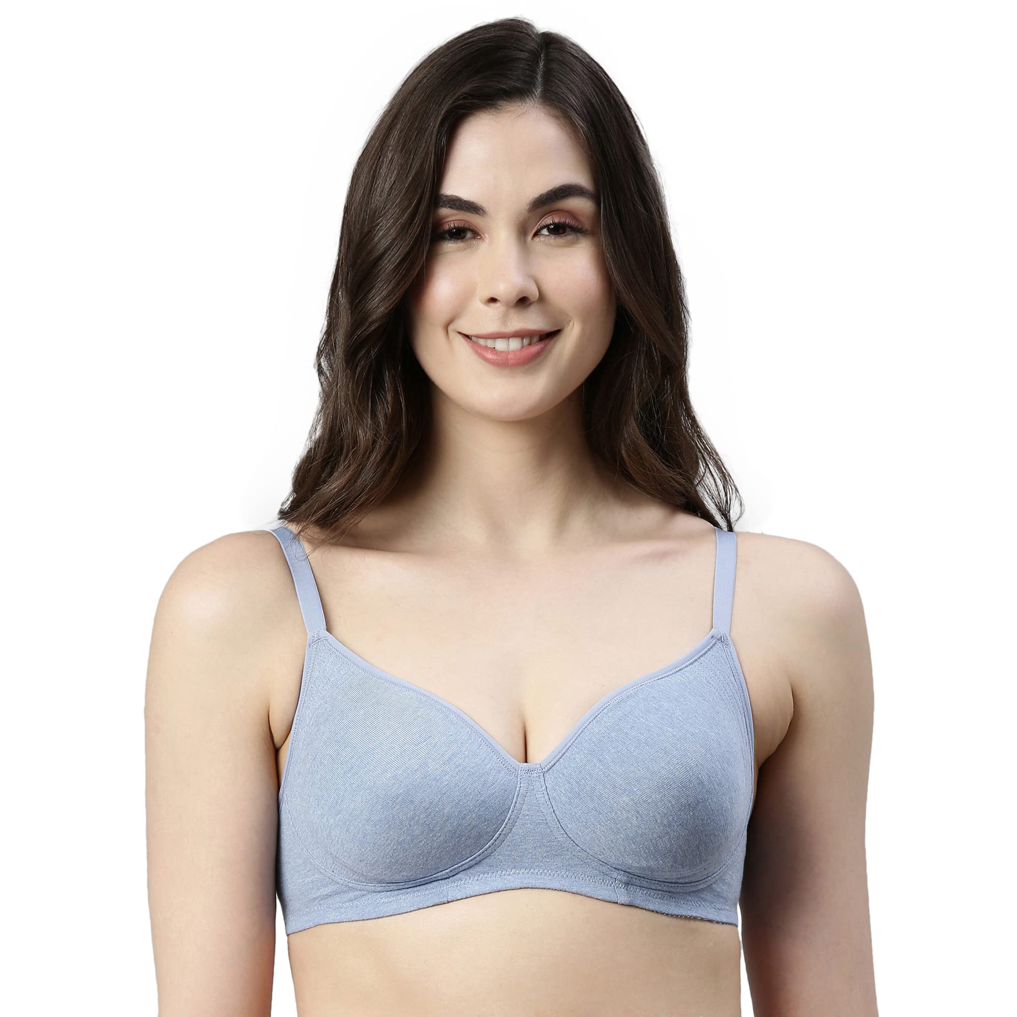 Enamor A042 Side Support�Shaper�Stretch�Cotton Everyday Bra -  Non-Padded,�Wire