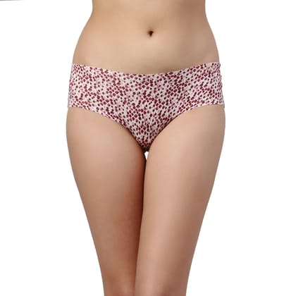 Enamor Women's Mid Waist Full Coverage 100% Cotton Crotch Hipster Panty (Pack of 1) - PH40(PH40-Rosewatercombo-S)