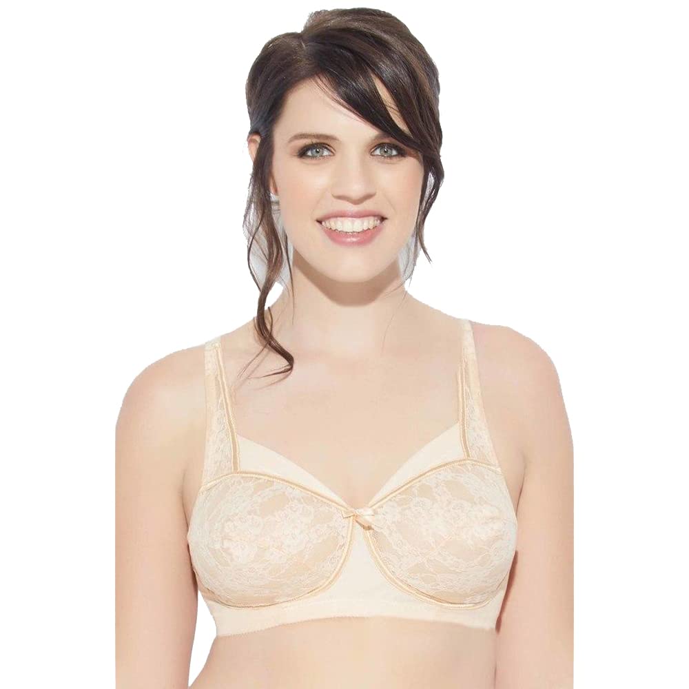Enamor Non-Wired Fixed Strap Non Padded Womens Every Day Bra (Pale Blue, 36Z)