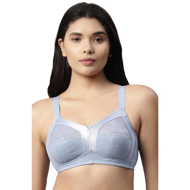 Enamor Super Contouring M-frame Full Support Fab-Cool Cotton Bra for Women-  Full Coverage, Non Padded and Wirefree