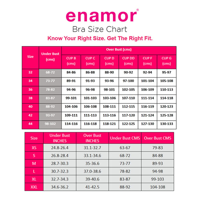 Enamor A025 Long Lasting T-Shirt Bra - Non-Padded Wirefree High Coverage