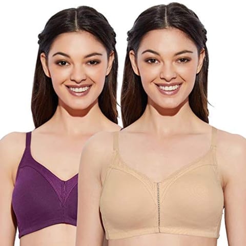 Enamor Ab75 M Frame No Bounce Full Support Cotton Bra For Women -  Non-Padded Non-Wired