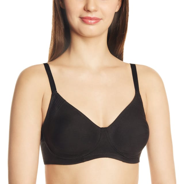 Enamor Women's Non-Wired Bra -32B (Black)