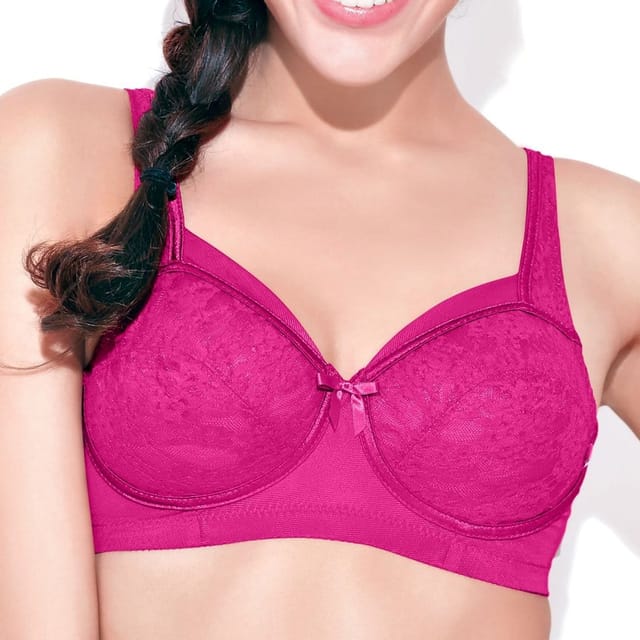 Buy Enamor FB06 Full Support Classic Lace Lift Bra for Women- Full