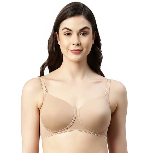 36c Push Up Underwire Bra With Alternate Side Buckle And Lace For