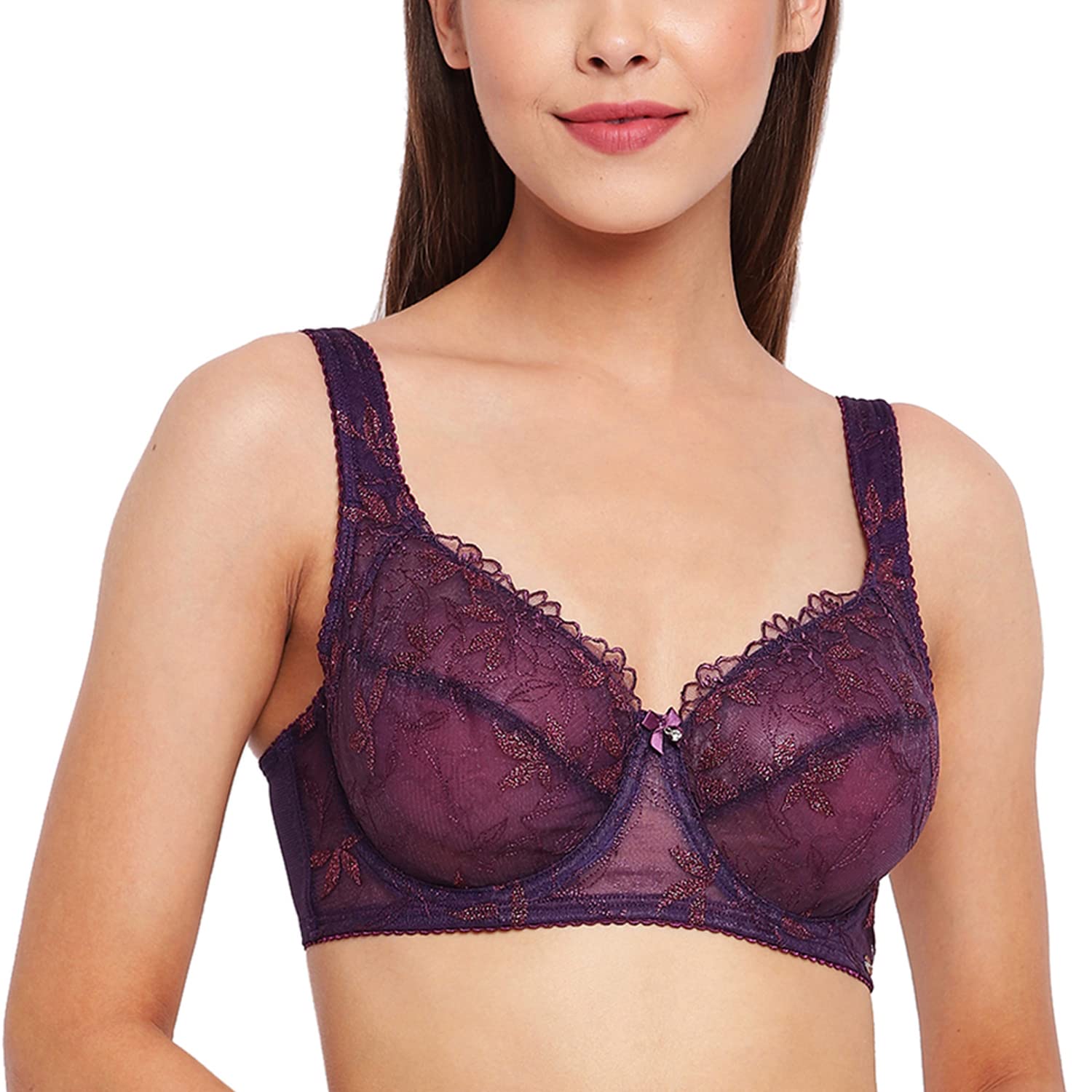 Enamor-F035 Minimizer Full Support Bra - Non-Padded Wired High Coverag