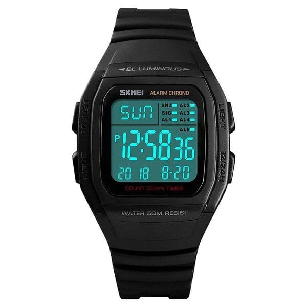 Alarm Chrono Electronic Watch Vintage Steel Band Digital - Temu