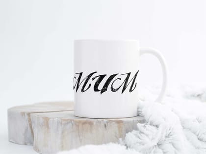 LOOPS N KNOTS Mum Printed Ceramic Coffee Mug for Mother on Mother's Day Ceramic Mug | Gift for A Mom/Gentlewoman's Gifts