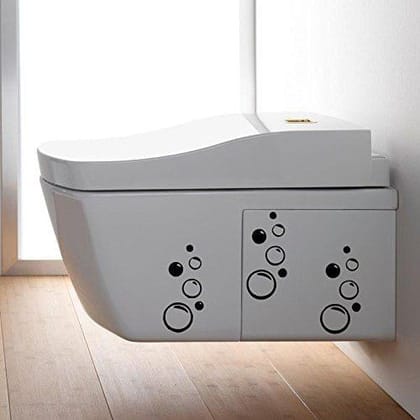 Sticker Studio Bubbles Bathroom Wall Sticker (Surface Covering Area - 30 x 48 cm)