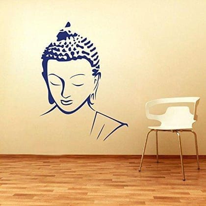 Sticker Studio Lord Budha Wall Sticker (PVC Vinyl,58 CM X 78 CM)