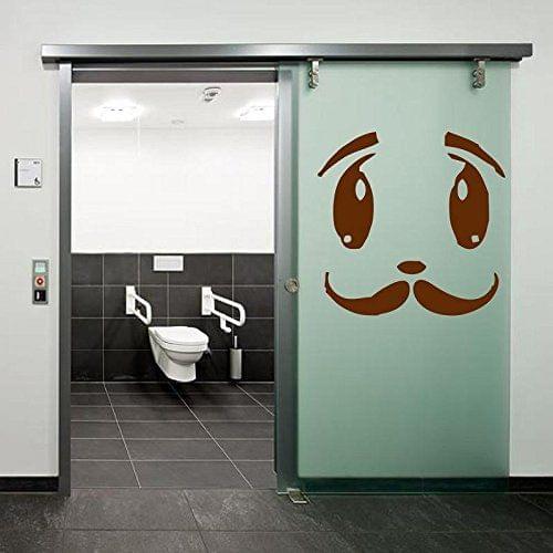 Sticker Studio Big Smile Bathroom Wall Sticker (Surface Covering Area - 30 x 30 cm)