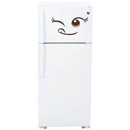 Sticker Studio Smiley Fridge Sticker (PVC,Vinyl,Size - 58 cm X 27 cm)