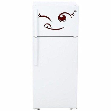 Sticker Studio Smiley Fridge Sticker (PVC,Vinyl,Size - 58 CM X 27 CM)