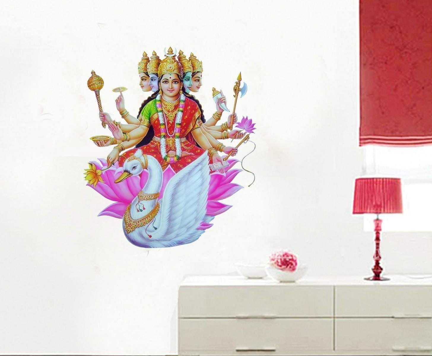 Sticker Studio LAXMI JI Wall Sticker & Decal (PVC Vinyl,Size -58 CM X 50 CM)