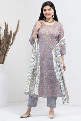 Pastel Blue Organic Mulmul Dupatta