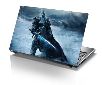 Sticker Studio Game_Warrior Laptop Skin & Sticker (PVC Vinyl,Size- 15 x 10 Inch)