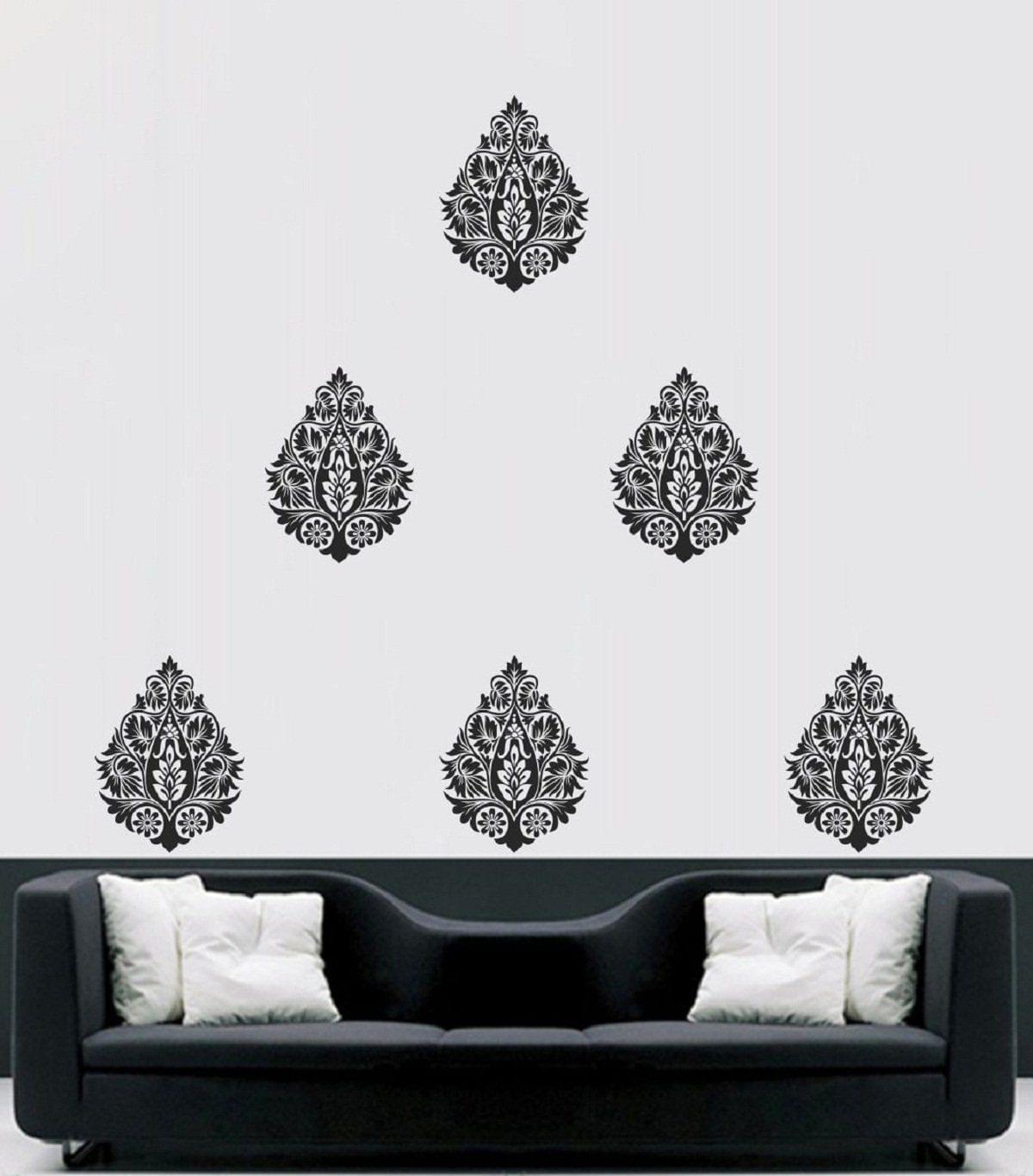 Wall Sticker (Thoughts spotmotif,Surface Covering Area - 180 x 132 cm) 6 Qty.