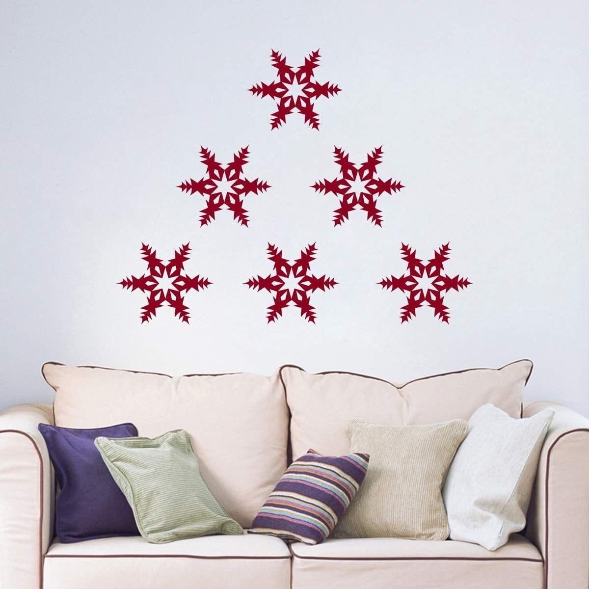 Wall Sticker (Star Motif2,Surface Covering Area - 180 x 150 cm) 6 Qty.