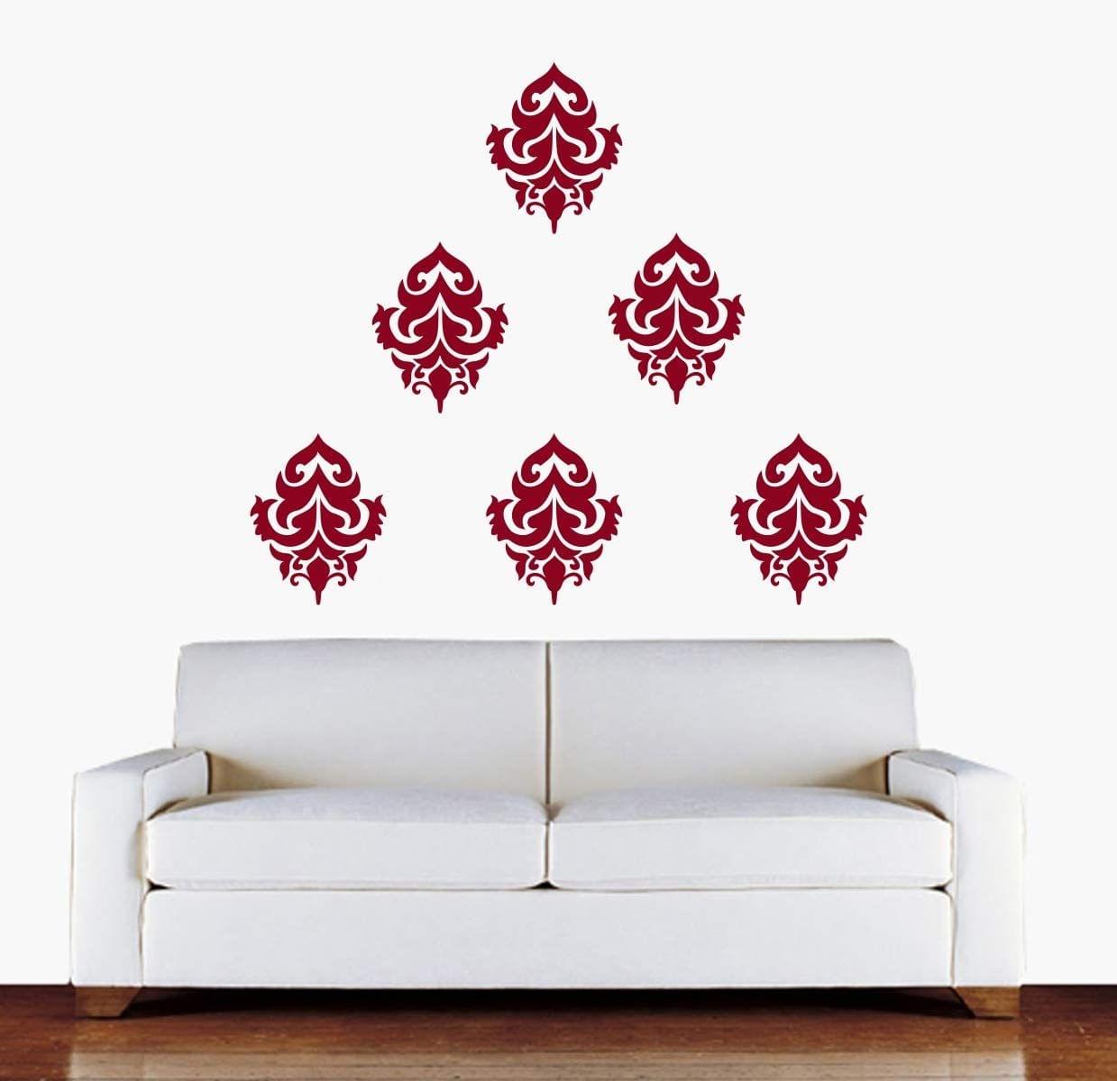 Wall Sticker (Symbol Motif,Surface Covering Area - 180 x 132 cm) 6 Qty.