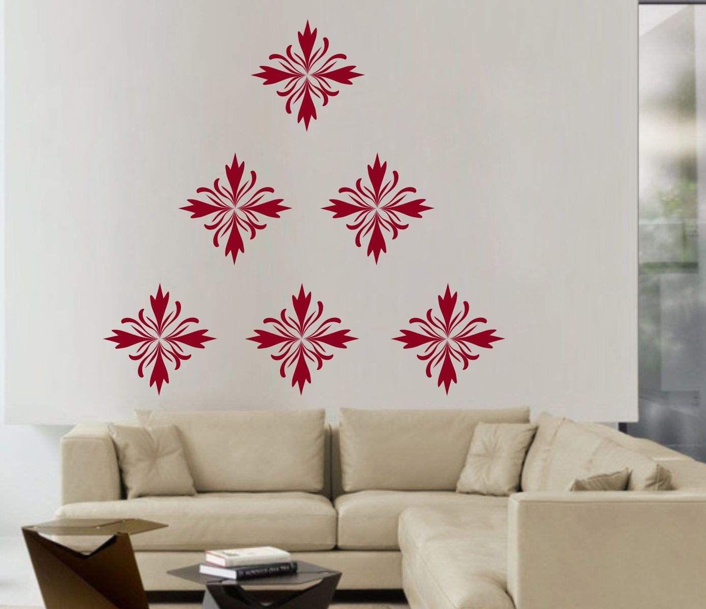 Wall Sticker (Beautifull Motif,Surface Covering Area - 180 x 180 cm) 6 Qty.