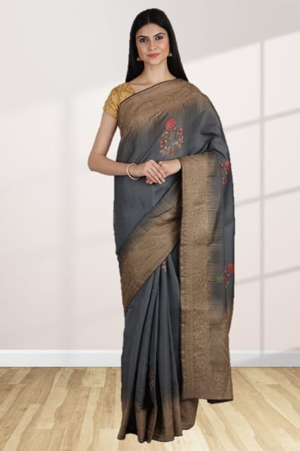 Buy Linen Sarees Online in India | Myntra