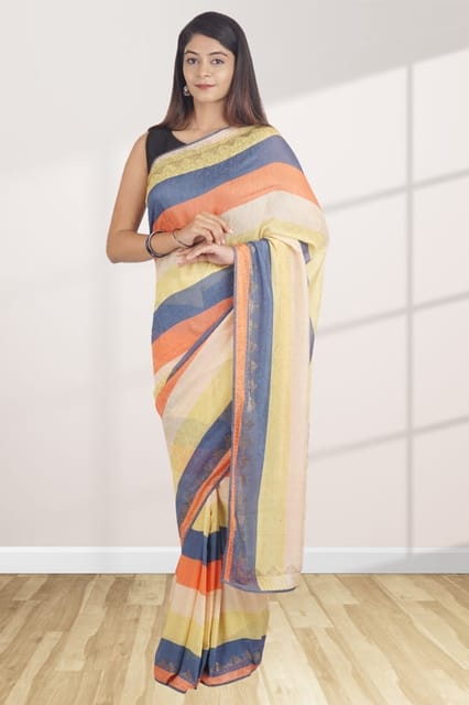 Italian Crepe Saree in Gwalior at best price by Manjunatha Silks And Sarees  - Justdial