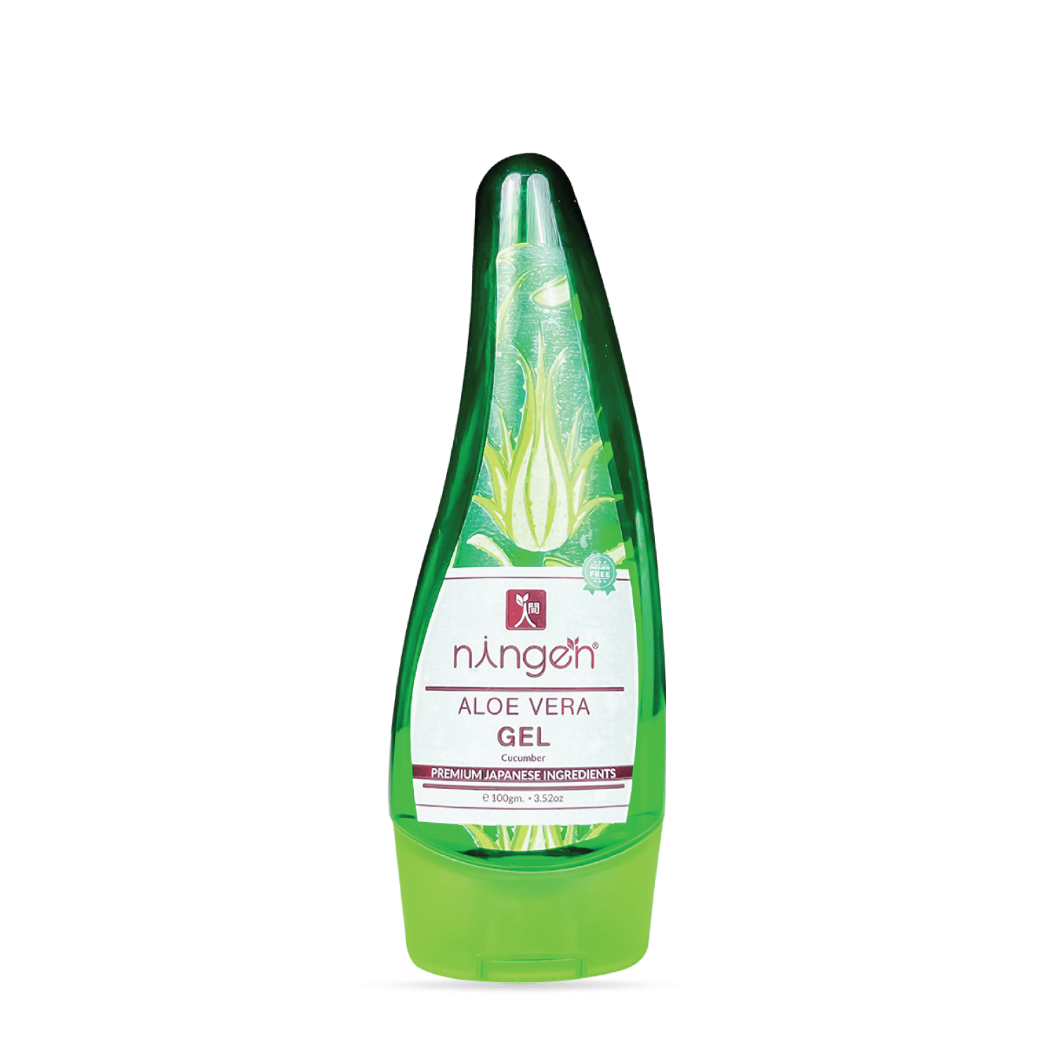 Ningen Aloe Vera Gel I With Added Cucumber I Irritation Free, Paraben Free I For Soft and Plump Skin I 100g