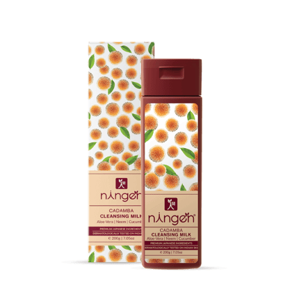 Ningen Cadamba Cleansing Milk I With Goodness of Aloe Vera, Neem and Cucumber I Irritation Free, Paraben Free I Removes Dirt, Grime and Make-up I 200g