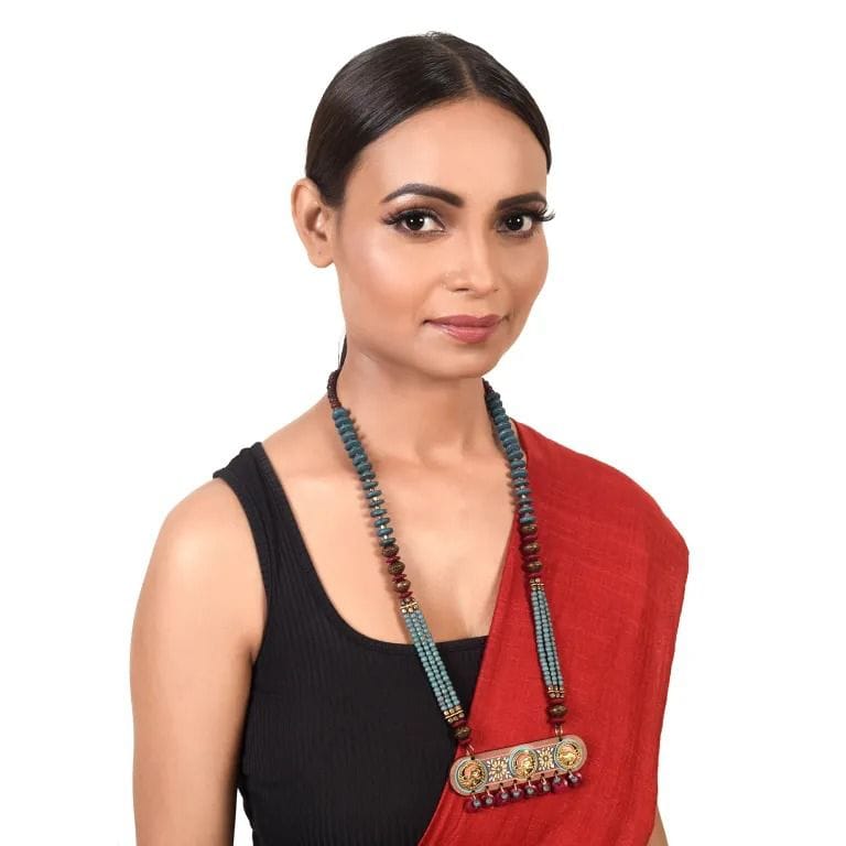 Angels Handcrafted Tribal Dhokra Necklace (1TMTNCKCG04477)