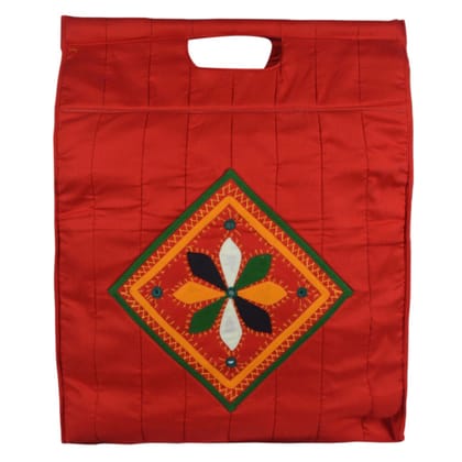 Banjara Handmade Reusable Shopping / Grocery Bag Red Color